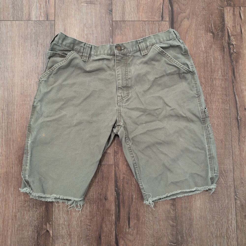 VTG Wolverine Men's Size 36x10 Cutoff Shorts‎ Carpenter Heavyweight Workwear